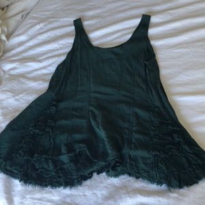 Free people slip with ruffle detail